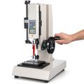 LOJIAWOWE Manual Push Pull Force Test Stand For Digital Force Gauge Tension Compression Detection Lab Quality Inspection 500N Range White US Plug 21.65X13.78X10.24in