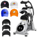 LOJIAWOWE Semi Automatic Cap Heat Press Machine With Timing And Temperature Control Matching Special Heating Platens For Hat Pattern Heat Transfer Printing US Plug Grey 29.08X18.86X12.58in