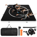 LOJIAWOWE Inflatable Gymnastics Mat Thick PVC Portable Foldable Training Mat Quick Inflation For Yoga MMA Boxing Martial Arts 10x10FT For Indoor And Outdoor Exercise